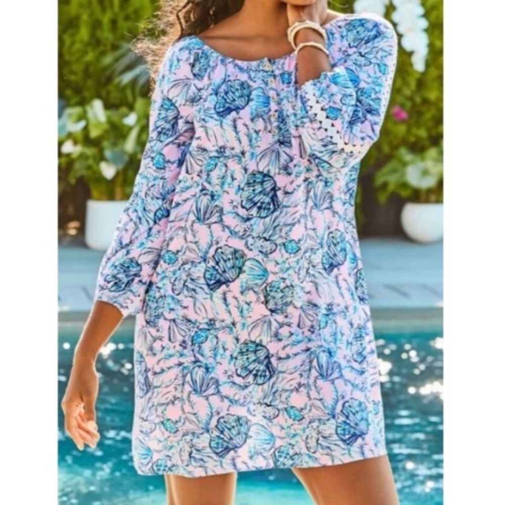 LILLY PULITZER Women’s Magnolia LilacA Little Jelly Remmy Tunic Dress Size Small